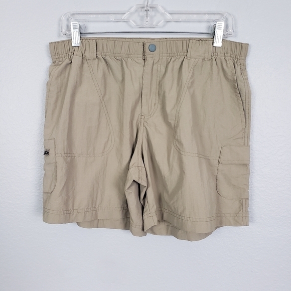COLUMBIA Sandy River Cargo Shorts Tan Sz M Hiking Outdoor - Picture 1 of 8